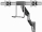 Monitora stiprinājums Gembird Desk Mounted Adjustable Wall 2-display Mounting Arm (MA-WA2-02)