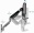 Monitora stiprinājums Gembird Desk Mounted Adjustable Wall 2-display Mounting Arm (MA-WA2-02)