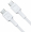 Kabelis Green Cell USB Type-C Male - USB Type-C Male 60W Fast Charging 1.2m White (KABGC30W)