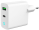 Lādētājs Gembird USB Type-C + USB Type-A LED White (TA-UC-PDQC20L-W-01)