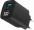 Lādētājs Gembird USB Type-C + USB Type-A LCD Black (TA-UC-PDQC30LCD-BK-01)