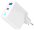 Lādētājs Gembird 2-port 65W GaN USB Fast Charger LED White (TA-UC-PDQC65L-W-01)