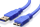 Cable Brackton USB-A Male - USB Micro B Male 0.5m Blue (US3-AMB-0050.U)