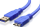 Cable Brackton USB-A Male - USB Micro B Male 1m Blue (US3-AMB-0100.U)