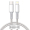 Kabelis Baseus Density USB-C - Lightning 1m Balts (CATLGD-02)