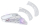 Computer mouse Cherry XTRFY M4 RGB Wireless white (M4W-RGB-WHITE)
