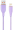 Kabelis Gembird Premium silicon USB-A Male - 8-pin Male 1.5m Violet (CC-USB2S-AM8PM-1.5M-P)