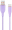 Cable Gembird Premium silicon USB-A Male - USB Type-C Male 1.5m Violet (CC-USB2S-AMCM-1.5M-P)