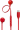 Austiņas JBL Tune 305C USB-C Red (JBLT305CRED)