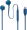 Austiņas JBL Tune 305C USB-C Blue (JBLT305CBLU)