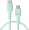 Kabelis Green Cell PowerFlex Fast Charging USB Type-C Male - USB Type-C Male 100W Mint Green 1.2m (KABGC100PF120MG)