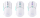 Datorpele HyperX Pulsefire Haste 2 Core White (8R2E7AA)