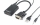 Gembird VGA Male - HDMI Female 0.15m Black + USB/AUX Full HD (A-VGA-HDMI-01)