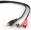 Kabelis Gembird 3.5mm Jack - 2x RCA 2.5m (CCA-458-2.5M)