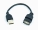Gembird USB Male to USB Female 0.15m Black (CCP-USB2-AMAF-0.15M)