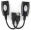 Kabelis Gembird USB Male - USB Female 30m Black (UAE-30M)