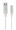 Gembird USB Male - Lightning Male Premium cotton braided 1m Silver/White (CC-USB2B-AMLM-1M-BW2)