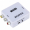RoGer Adapter RCA to VGA Signal +Audio White (RG-RCA-VGA-CON-WH)