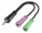 Hama 3.5 mm Female - 2 x 3.5 mm Male Black (200352H)