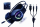 Gembird 4-in-1 Backlight Gaming Kit Phantom Black (GGS-UMGL4-01)