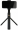 RoGer 2in1 Selfie Stick + Tripod Telescopic Stand with Bluetooth Remote Control Black (RO-SELF-2IN1-BK)