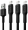 Green Cell Set of 3x Apple Lightning Fast Charging Cable with White LED Backlight 2m (KABGCSET06)