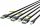 Green Cell Set of 3x Apple Lightning Fast Charging Cable with White LED Backlight 2m (KABGCSET06)