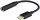 Kabelis Savio USB Type C Male - 3.5mm Female Black (AK-35/B)