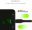 Kabelis Green Cell USB-A Male - Micro USB Male with Fast Charging 25cm Black (KABGC01)