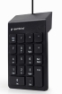 Gembird USB numeric keypad Black slim (KPD-U-02